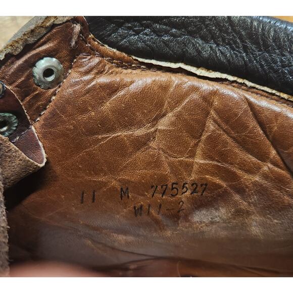 VTG Milo Boots Mens 11M Brown Thick Leather Mountain Vibram USA Needs Insoles main image 8